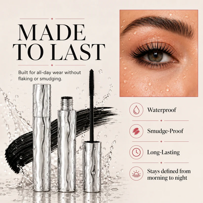 💜LAST DAY - BUY 1 GET 1 FREE💜All-Day Beautiful Lashes, Smudge-Proof! Waterproof Fiber Mascara for Natural Volume.