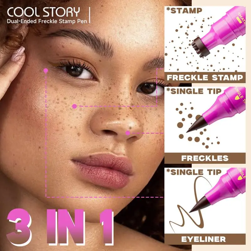💜BUY 1 GET 1 FREE💜2-in-1 Waterproof Freckle Stamp & Eyeliner