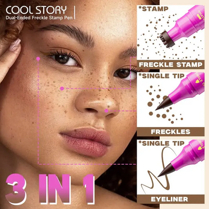 💜BUY 1 GET 1 FREE💜2-in-1 Waterproof Freckle Stamp & Eyeliner